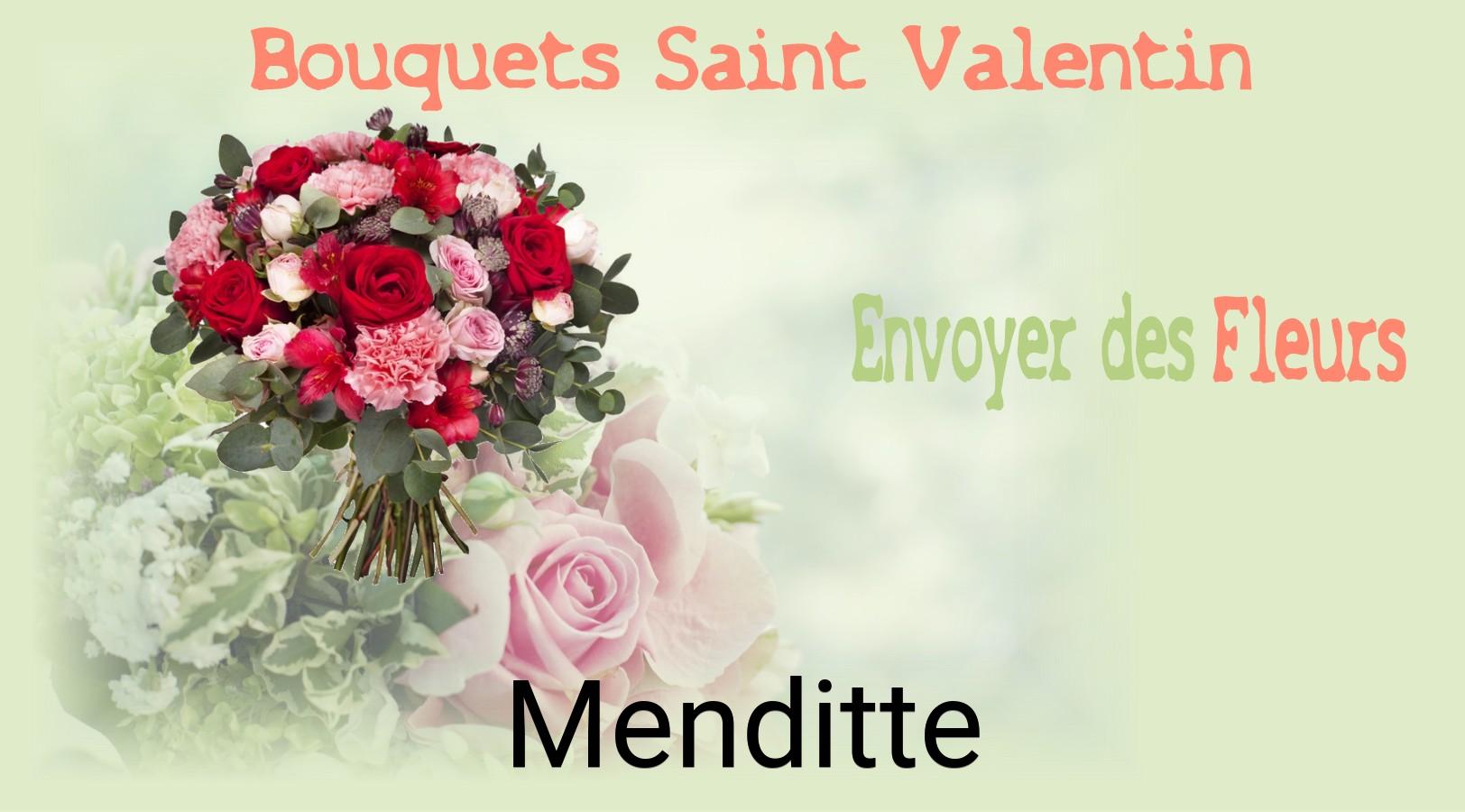 Roses de Saint-Valentin livrées à Menditte